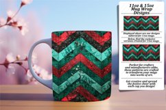 Shimmering Glitter 11oz/15oz Stripe Mug Wrap Product Image 1