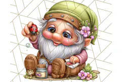 Gnomes at Work Clipart PNG, Cute Gnomes PNG Illustration Product Image 2