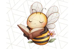 Adorable Bee Clipart PNG, Kawaii Bumblebee Illustrations Product Image 2