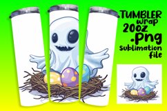 Whimsical Ghost Art on Tumbler Product Image 1