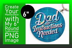 Cute Round Design Car Coaster PNG , Father's Day Product Image 1