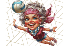 Wild Grandma Clipart PNGs, Funny Quirky Old Ladies Product Image 2