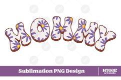 Mama Png Retro Flowers Mother&#039;s Day Floral Mom Sublimation Product Image 1