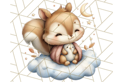 Woodland Nursery Baby Animals Clipart, Cute Animals Png Product Image 2