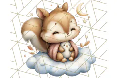 Woodland Nursery Baby Animals Clipart, Cute Animals Png Product Image 2