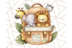 Cute Safari Animal Clipart PNG for Kids, African Wildlife Product Image 2