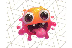 Slime Monster Clipart, Colorful Goo Graphics Png Product Image 2