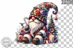 Christmas Gnome Sublimation - Clipart PNG Design Product Image 1