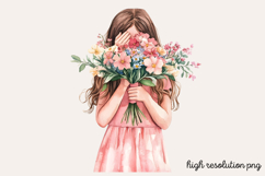 Watercolor Spring Garden Clipart Bundle PNG Product Image 23
