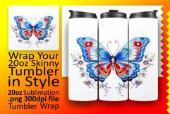 Embroidered Butterfly Fantasy Tumbler Graphic Product Image 1