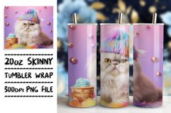 Cheeky Cat Tumbler Skin for 20oz Product Image 1