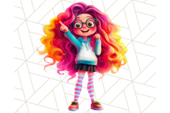 Teen Girl Clipart PNG, Fun Character Illustration Product Image 2