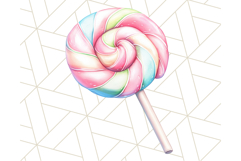 Pastel Sweet Treats Clipart, Ice Cream, Cakes, Donuts Png Product Image 2