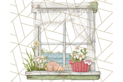 Coastal Cottagecore Summer Clipart PNG, Beachy Calm Vibes Product Image 2