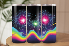 Festive Happy New Year Tumbler Wrap 2026: 20oz Skinny Tumble Product Image 1