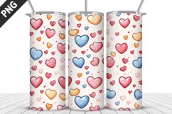 Lovely Hearts Tumbler Design | Valentine&#039;s Day Tumbler Wrap Product Image 3