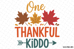 One Thankful Kiddo Svg | Halloween Svg | Svg Cut Files Product Image 1