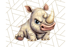 Adorable Angry Animals Clipart PNG, Cute Moody Faces Png Product Image 2