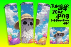 Delightful Easter Ghost Tumbler: Colorful Spring 20oz Product Image 1