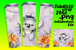 SLEEK 20oz Tumbler Design , Animals In Wall Product Image 1