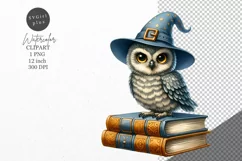Halloween clipart, Owl clipart, Autumn clipart Product Image 1