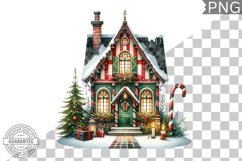 Christmas House Sublimation - Clipart PNG Design Product Image 1