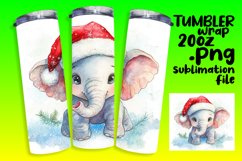 Beautiful 20oz Tumbler Artwork , Christmas Animals Product Image 1