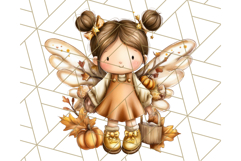 Fall Fairy Clipart PNG, Autumn Fairy People With Wings Product Image 2