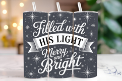 Merry &amp; Bright Svg | Christmas Svg | Svg Cut Files Product Image 1
