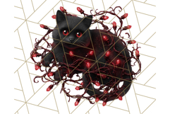 Gothic Christmas Clipart Dark Holiday PNG, Dark Christmas Product Image 2