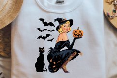 Vintage Witch Halloween Sublimation PNG Product Image 2