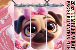 ENCHANTED EVENINGS 20oz TUMBLER WRAP, 3D Dog Product Image 1