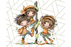 Woodland Autumn Parade Clipart PNG Fall Animals Product Image 2