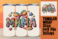 DIY 20oz Tumbler Wrap File , Mama Product Image 1