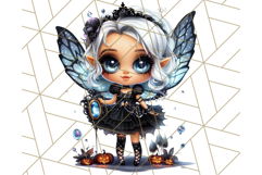 Halloween Fairy Clipart PNG, Cute Chibi Fairy Art Clip Art Product Image 2