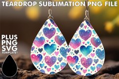 ENCHANTED TEARDROP EARRINGS Design, Heart Product Image 1