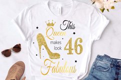 46th birthday svg, Queen Birthday 46th Svg, 46th Birthday sv Product Image 2