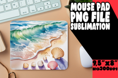 RADIANT MOUSE MAT SUBLIMATION IDEAS, Summer Beach Product Image 1