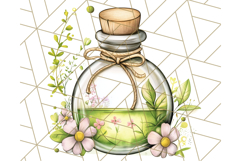 Cottagecore Apothecary PNG Clipart, Rustic Potions &amp; Herbs Product Image 2