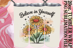 PRESENT OF SERENITY 20oz TUMBLER WRAP, Flowers Quote Product Image 1