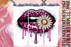 Cozy Dreams 20oz tumbler wrap, Dripping Lips Product Image 1
