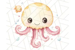 Under the Sea Nursery Clipart, Ocean Animals PNG Product Image 2