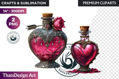 Dreamy Love Assets Vintage Valentine Graphics PNG clipart Product Image 1