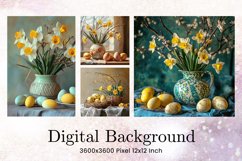 Easter Egg Background Backdrop Wallpaper Wall Art Product Image 1