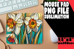 Vibrant Flower Patterns Mouse Pad PNG Product Image 1