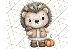 Thanksgiving Woodland Animals Clipart PNG Product Image 2