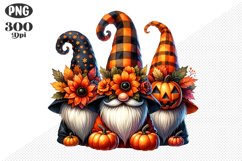 Halloween Gnomes Sublimation - Clipart PNG Design Product Image 1
