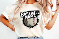 Baseball Mama Clipart | Baseball Png | Sublimation Product Image 4