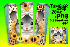 BOLD 20oz Tumbler Artwork for Sublimation , Cute Animals Product Image 1