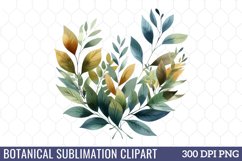 Botanical Sublimation Clipart Product Image 1